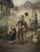 Fritz Beinke The toymaker of Nuremberg oil painting on canvas